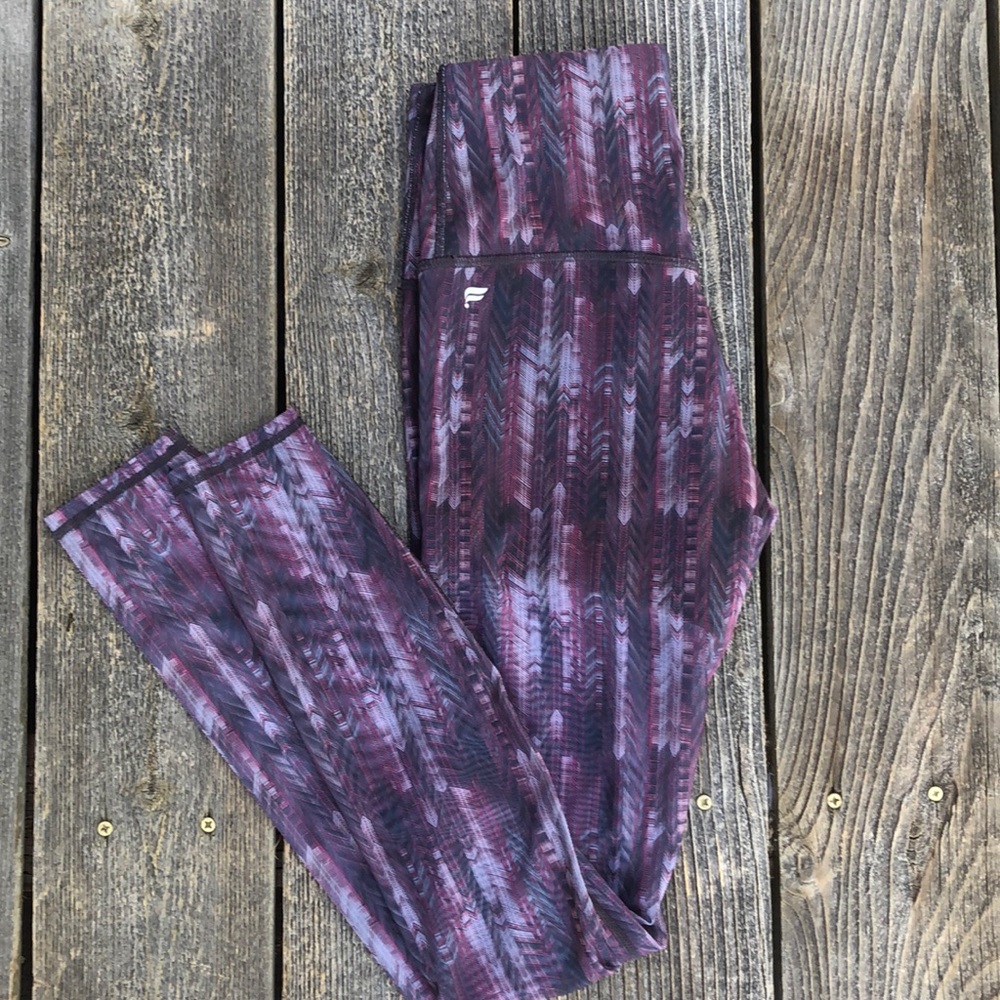 Purple mesh power form leggings Fabletics